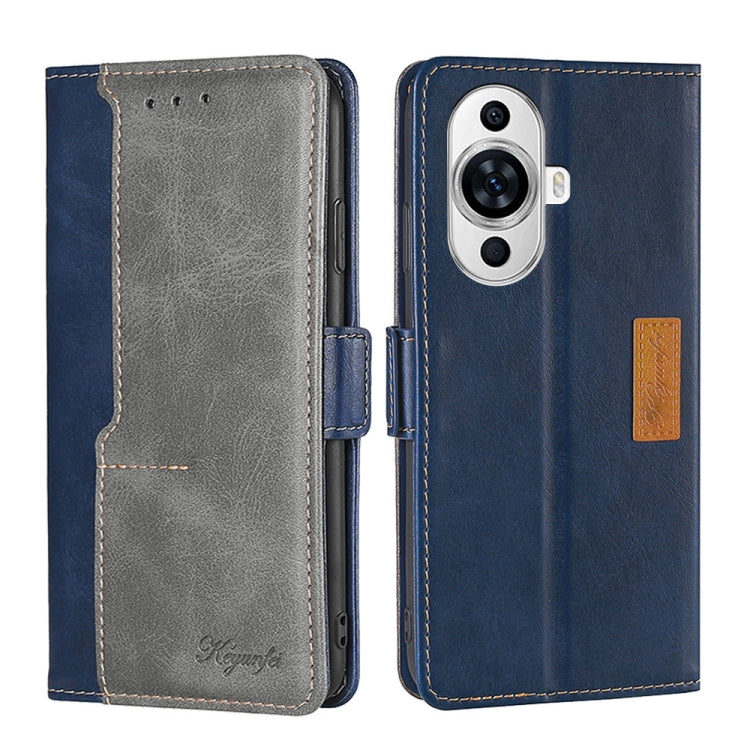 เคสโทรศัพท์หนังหัวเข็มขัดด้านข้างสีตัดกัน, For Huawei Pura 70 5G, For Huawei nova 12 5G, For Huawei Enjoy 60 Pro / nova 11i, For Huawei Enjoy 60X, For Huawei nova 11 Pro 4G / 11 Ultra 4G, For Huawei nova 11 4G