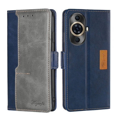 เคสโทรศัพท์หนังหัวเข็มขัดด้านข้างสีตัดกัน, For Huawei Pura 70 5G, For Huawei nova 12 5G, For Huawei Enjoy 60 Pro / nova 11i, For Huawei Enjoy 60X, For Huawei nova 11 Pro 4G / 11 Ultra 4G, For Huawei nova 11 4G