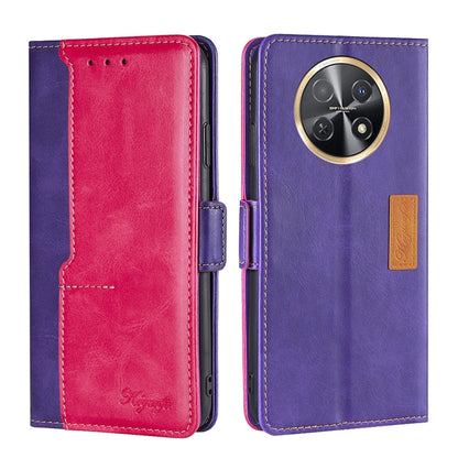 เคสโทรศัพท์หนังหัวเข็มขัดด้านข้างสีตัดกัน, For Huawei Pura 70 5G, For Huawei nova 12 5G, For Huawei Enjoy 60 Pro / nova 11i, For Huawei Enjoy 60X, For Huawei nova 11 Pro 4G / 11 Ultra 4G, For Huawei nova 11 4G
