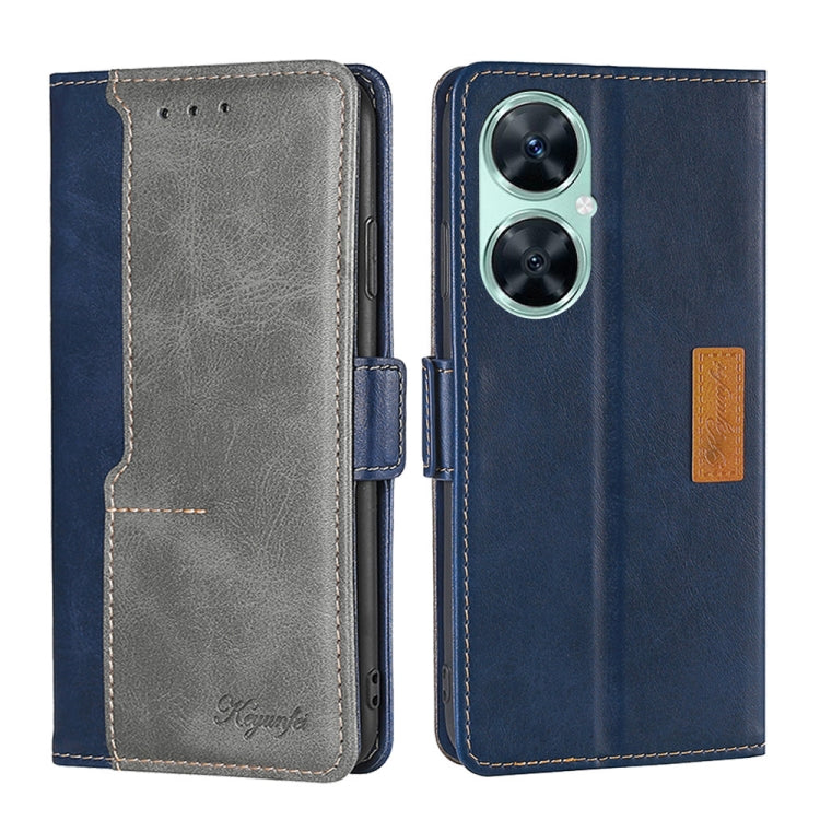 เคสโทรศัพท์หนังหัวเข็มขัดด้านข้างสีตัดกัน, For Huawei Pura 70 5G, For Huawei nova 12 5G, For Huawei Enjoy 60 Pro / nova 11i, For Huawei Enjoy 60X, For Huawei nova 11 Pro 4G / 11 Ultra 4G, For Huawei nova 11 4G