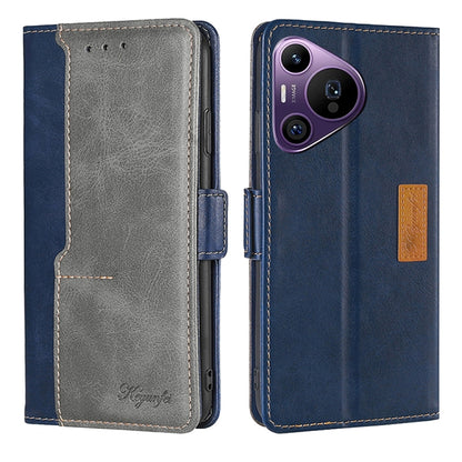 เคสโทรศัพท์หนังหัวเข็มขัดด้านข้างสีตัดกัน, For Huawei Maimang 40 5G, For Huawei Pura 80 5G, For Huawei nova 14 Ultra 5G, For Huawei nova 14 Pro 5G, For Huawei nova 14 5G, For Huawei Pura 70 Pro / 70 Pro+ 5G, For Huawei Pura 70 Ultra 5G                 ...