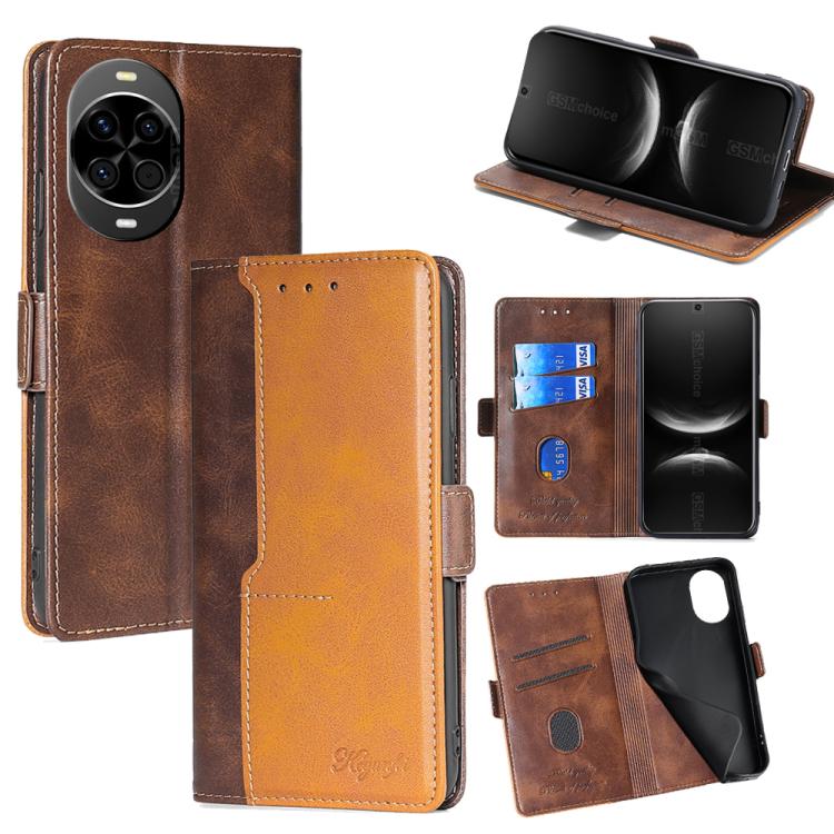 เคสโทรศัพท์หนังหัวเข็มขัดด้านข้างสีตัดกัน, For Huawei Maimang 40 5G, For Huawei Pura 80 5G, For Huawei nova 14 Ultra 5G, For Huawei nova 14 Pro 5G, For Huawei nova 14 5G, For Huawei Pura 70 Pro / 70 Pro+ 5G, For Huawei Pura 70 Ultra 5G                 ...
