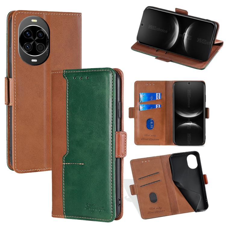 เคสโทรศัพท์หนังหัวเข็มขัดด้านข้างสีตัดกัน, For Huawei Maimang 40 5G, For Huawei Pura 80 5G, For Huawei nova 14 Ultra 5G, For Huawei nova 14 Pro 5G, For Huawei nova 14 5G, For Huawei Pura 70 Pro / 70 Pro+ 5G, For Huawei Pura 70 Ultra 5G                 ...