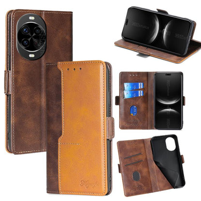 เคสโทรศัพท์หนังหัวเข็มขัดด้านข้างสีตัดกัน, For Huawei Maimang 40 5G, For Huawei Pura 80 5G, For Huawei nova 14 Ultra 5G, For Huawei nova 14 Pro 5G, For Huawei nova 14 5G, For Huawei Pura 70 Pro / 70 Pro+ 5G, For Huawei Pura 70 Ultra 5G                 ...