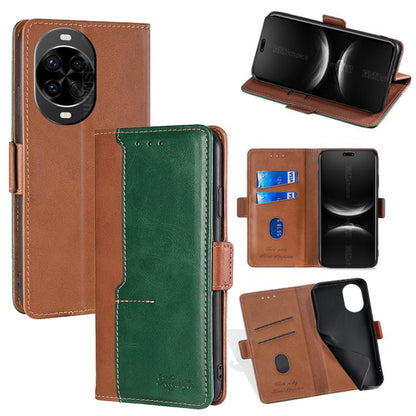 เคสโทรศัพท์หนังหัวเข็มขัดด้านข้างสีตัดกัน, For Huawei Maimang 40 5G, For Huawei Pura 80 5G, For Huawei nova 14 Ultra 5G, For Huawei nova 14 Pro 5G, For Huawei nova 14 5G, For Huawei Pura 70 Pro / 70 Pro+ 5G, For Huawei Pura 70 Ultra 5G                 ...