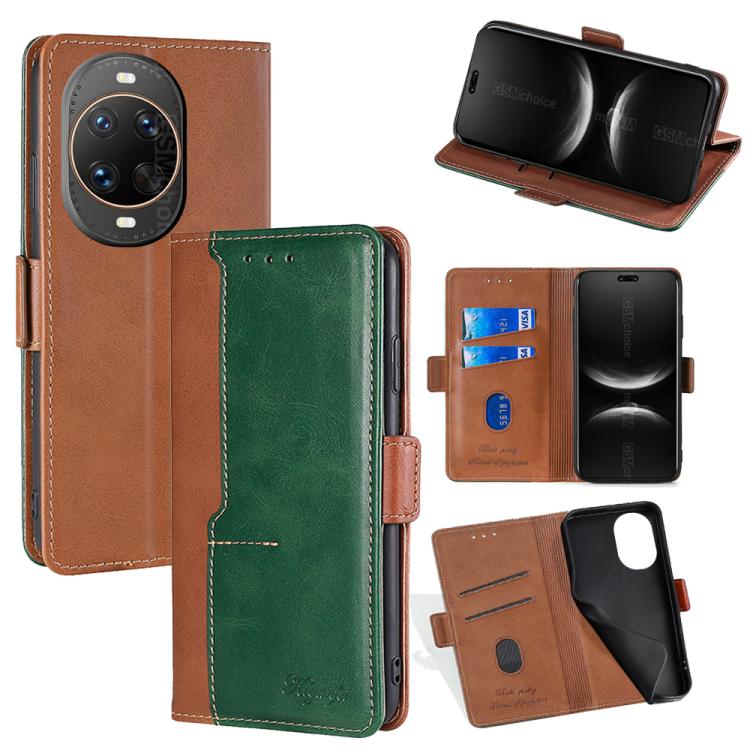 เคสโทรศัพท์หนังหัวเข็มขัดด้านข้างสีตัดกัน, For Huawei Maimang 40 5G, For Huawei Pura 80 5G, For Huawei nova 14 Ultra 5G, For Huawei nova 14 Pro 5G, For Huawei nova 14 5G, For Huawei Pura 70 Pro / 70 Pro+ 5G, For Huawei Pura 70 Ultra 5G                 ...