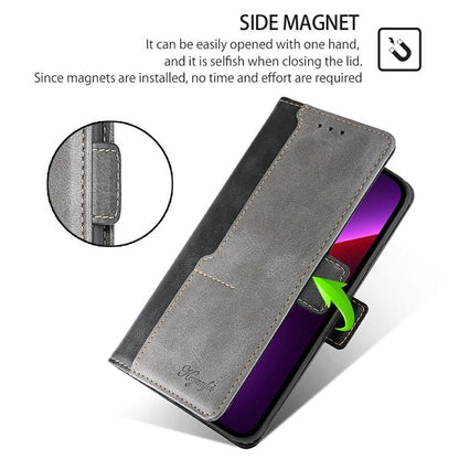 เคสโทรศัพท์หนังหัวเข็มขัดด้านข้างสีตัดกัน, For Huawei Maimang 40 5G, For Huawei Pura 80 5G, For Huawei nova 14 Ultra 5G, For Huawei nova 14 Pro 5G, For Huawei nova 14 5G, For Huawei Pura 70 Pro / 70 Pro+ 5G, For Huawei Pura 70 Ultra 5G                 ...