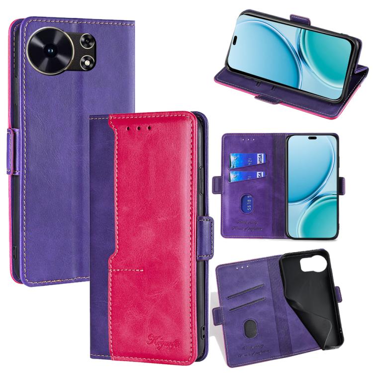 เคสโทรศัพท์หนังหัวเข็มขัดด้านข้างสีตัดกัน, For Huawei Maimang 40 5G, For Huawei Pura 80 5G, For Huawei nova 14 Ultra 5G, For Huawei nova 14 Pro 5G, For Huawei nova 14 5G, For Huawei Pura 70 Pro / 70 Pro+ 5G, For Huawei Pura 70 Ultra 5G                 ...