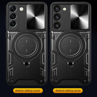 ซองใส่โทรศัพท์แบบแม่เหล็ก Camshield แบบเลื่อนพื้นผิวซีดี, For Samsung Galaxy S22 5G, For Samsung Galaxy A13 5G, For Samsung Galaxy A03s, For Samsung Galaxy A53, For Samsung Galaxy S21 5G, For Samsung Galaxy S21+ 5G, For Samsung Galaxy S21 Ultra 5G