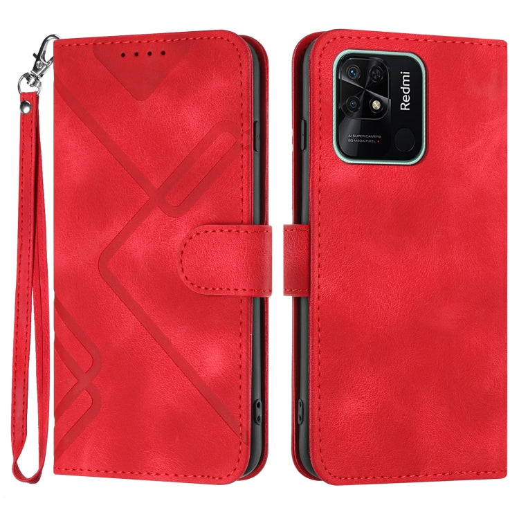ซองโทรศัพท์หนังลายเส้นลายเส้น, For Xiaomi Poco M5, For Xiaomi Poco M5s 4G Global, For Xiaomi Redmi Note 11 Pro 4G/5G Global, For Xiaomi Redmi Note 11SE 4G India, For Xiaomi Redmi 10 Power, For Xiaomi Redmi 10A 4G, For Xiaomi Redmi 10C Global/10 India  ...