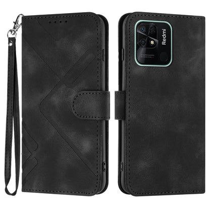 ซองโทรศัพท์หนังลายเส้นลายเส้น, For Xiaomi Poco M5, For Xiaomi Poco M5s 4G Global, For Xiaomi Redmi Note 11 Pro 4G/5G Global, For Xiaomi Redmi Note 11SE 4G India, For Xiaomi Redmi 10 Power, For Xiaomi Redmi 10A 4G, For Xiaomi Redmi 10C Global/10 India  ...