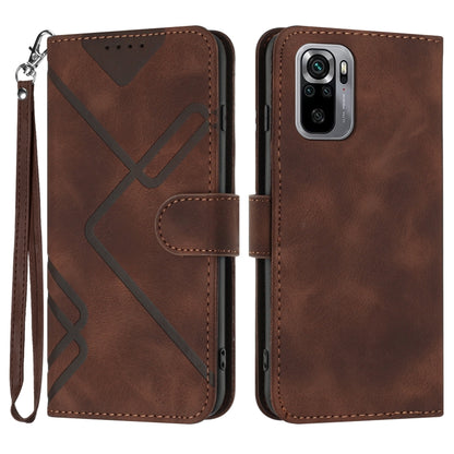ซองโทรศัพท์หนังลายเส้นลายเส้น, For Xiaomi Poco M5, For Xiaomi Poco M5s 4G Global, For Xiaomi Redmi Note 11 Pro 4G/5G Global, For Xiaomi Redmi Note 11SE 4G India, For Xiaomi Redmi 10 Power, For Xiaomi Redmi 10A 4G, For Xiaomi Redmi 10C Global/10 India  ...