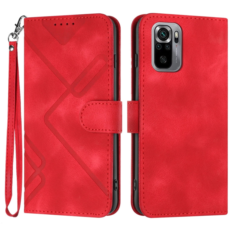 ซองโทรศัพท์หนังลายเส้นลายเส้น, For Xiaomi Poco M5, For Xiaomi Poco M5s 4G Global, For Xiaomi Redmi Note 11 Pro 4G/5G Global, For Xiaomi Redmi Note 11SE 4G India, For Xiaomi Redmi 10 Power, For Xiaomi Redmi 10A 4G, For Xiaomi Redmi 10C Global/10 India  ...