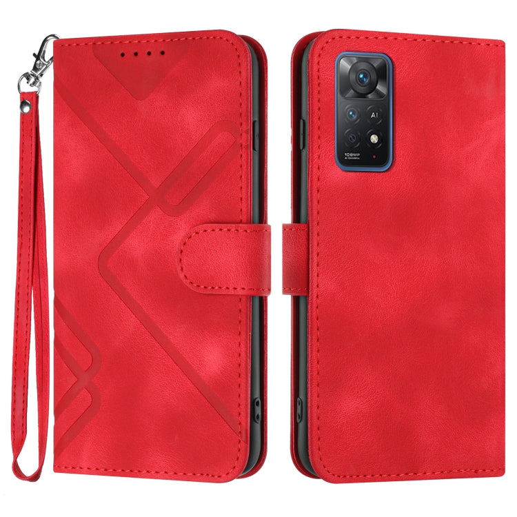 ซองโทรศัพท์หนังลายเส้นลายเส้น, For Xiaomi Poco M5, For Xiaomi Poco M5s 4G Global, For Xiaomi Redmi Note 11 Pro 4G/5G Global, For Xiaomi Redmi Note 11SE 4G India, For Xiaomi Redmi 10 Power, For Xiaomi Redmi 10A 4G, For Xiaomi Redmi 10C Global/10 India  ...