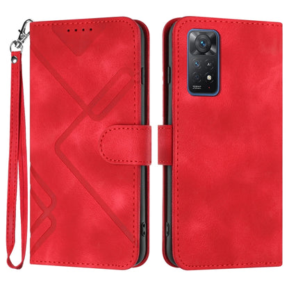 ซองโทรศัพท์หนังลายเส้นลายเส้น, For Xiaomi Poco M5, For Xiaomi Poco M5s 4G Global, For Xiaomi Redmi Note 11 Pro 4G/5G Global, For Xiaomi Redmi Note 11SE 4G India, For Xiaomi Redmi 10 Power, For Xiaomi Redmi 10A 4G, For Xiaomi Redmi 10C Global/10 India  ...