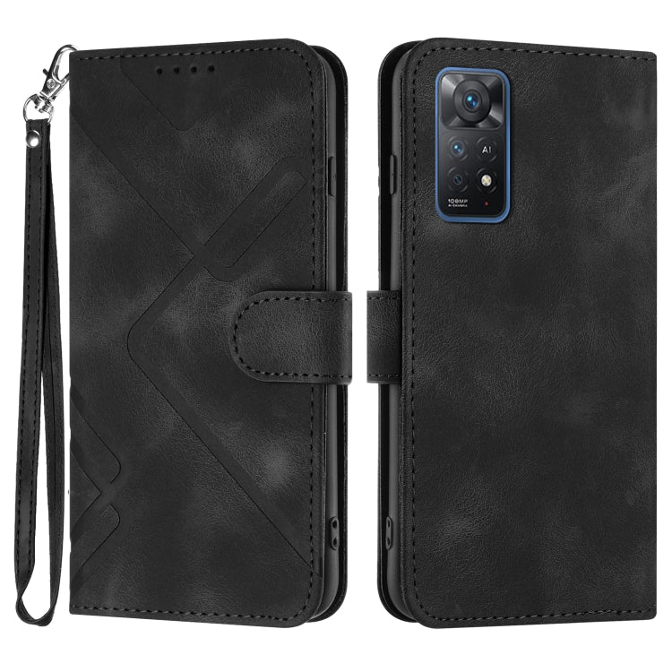 ซองโทรศัพท์หนังลายเส้นลายเส้น, For Xiaomi Poco M5, For Xiaomi Poco M5s 4G Global, For Xiaomi Redmi Note 11 Pro 4G/5G Global, For Xiaomi Redmi Note 11SE 4G India, For Xiaomi Redmi 10 Power, For Xiaomi Redmi 10A 4G, For Xiaomi Redmi 10C Global/10 India  ...