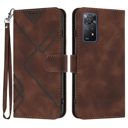 ซองโทรศัพท์หนังลายเส้นลายเส้น, For Xiaomi Poco M5, For Xiaomi Poco M5s 4G Global, For Xiaomi Redmi Note 11 Pro 4G/5G Global, For Xiaomi Redmi Note 11SE 4G India, For Xiaomi Redmi 10 Power, For Xiaomi Redmi 10A 4G, For Xiaomi Redmi 10C Global/10 India  ...