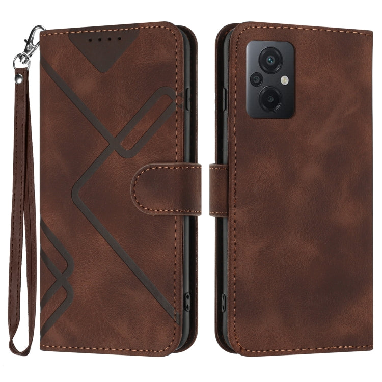 ซองโทรศัพท์หนังลายเส้นลายเส้น, For Xiaomi Poco M5, For Xiaomi Poco M5s 4G Global, For Xiaomi Redmi Note 11 Pro 4G/5G Global, For Xiaomi Redmi Note 11SE 4G India, For Xiaomi Redmi 10 Power, For Xiaomi Redmi 10A 4G, For Xiaomi Redmi 10C Global/10 India  ...