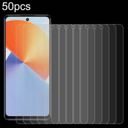 50 ชิ้น 0.26 มม. 9H 2.5D ฟิล์มกระจกนิรภัย, For Infinix Note 30 Pro, For Infinix Hot 30 Play NFC, For Infinix Hot 30 5G, For Infinix Hot 9 Lite, For Infinix GT 10 Pro, For Infinix Zero 30, For Infinix Zero 30 4G, For Infinix Note 30i                    ...
