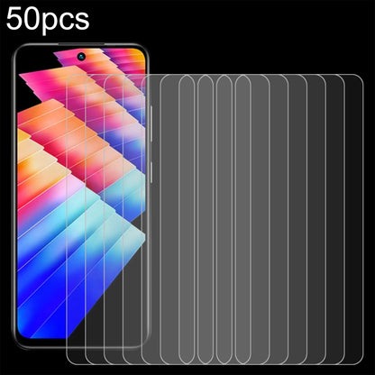 50 ชิ้น 0.26 มม. 9H 2.5D ฟิล์มกระจกนิรภัย, For Infinix Note 30 Pro, For Infinix Hot 30 Play NFC, For Infinix Hot 30 5G, For Infinix Hot 9 Lite, For Infinix GT 10 Pro, For Infinix Zero 30, For Infinix Zero 30 4G, For Infinix Note 30i                    ...