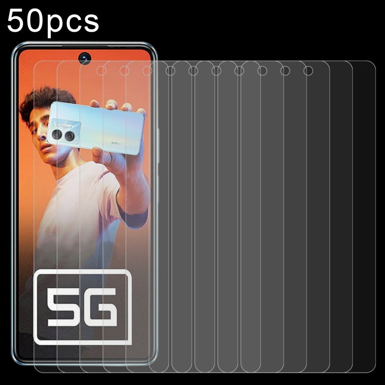 50 ชิ้น 0.26 มม. 9H 2.5D ฟิล์มกระจกนิรภัย, For Infinix Note 30 Pro, For Infinix Hot 30 Play NFC, For Infinix Hot 30 5G, For Infinix Hot 9 Lite, For Infinix GT 10 Pro, For Infinix Zero 30, For Infinix Zero 30 4G, For Infinix Note 30i                    ...
