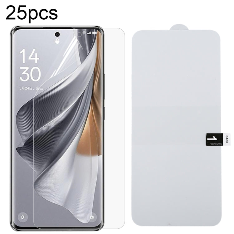 ฟิล์มไฮโดรเจลกันระเบิดแบบเต็มหน้าจอ 25 ชิ้น, For OPPO K14 Turbo Pro 5G, For OPPO K14 Turbo 5G, For OPPO K14x 5G, For OPPO K14 5G, For OPPO F33 5G, For OPPO F33 Pro 5G, For OPPO Find X9s, For OPPO Find X9 Ultra, For OPPO Reno15 Pro 5G Global            ...