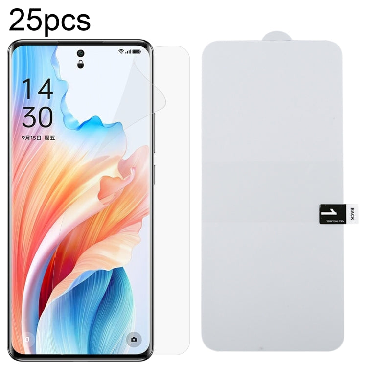 ฟิล์มไฮโดรเจลกันระเบิดแบบเต็มหน้าจอ 25 ชิ้น, For OPPO K14 Turbo Pro 5G, For OPPO K14 Turbo 5G, For OPPO K14x 5G, For OPPO K14 5G, For OPPO F33 5G, For OPPO F33 Pro 5G, For OPPO Find X9s, For OPPO Find X9 Ultra, For OPPO Reno15 Pro 5G Global            ...