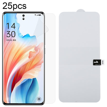 ฟิล์มไฮโดรเจลกันระเบิดแบบเต็มหน้าจอ 25 ชิ้น, For OPPO K14 Turbo Pro 5G, For OPPO K14 Turbo 5G, For OPPO K14x 5G, For OPPO K14 5G, For OPPO F33 5G, For OPPO F33 Pro 5G, For OPPO Find X9s, For OPPO Find X9 Ultra, For OPPO Reno15 Pro 5G Global            ...