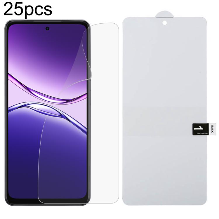 ฟิล์มไฮโดรเจลกันระเบิดแบบเต็มหน้าจอ 25 ชิ้น, For OPPO K14 Turbo Pro 5G, For OPPO K14 Turbo 5G, For OPPO K14x 5G, For OPPO K14 5G, For OPPO F33 5G, For OPPO F33 Pro 5G, For OPPO Find X9s, For OPPO Find X9 Ultra, For OPPO Reno15 Pro 5G Global            ...