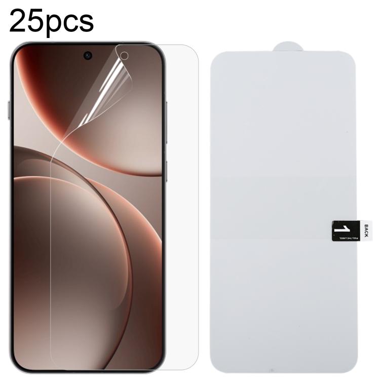 ฟิล์มไฮโดรเจลกันระเบิดแบบเต็มหน้าจอ 25 ชิ้น, For OPPO K14 Turbo Pro 5G, For OPPO K14 Turbo 5G, For OPPO K14x 5G, For OPPO K14 5G, For OPPO F33 5G, For OPPO F33 Pro 5G, For OPPO Find X9s, For OPPO Find X9 Ultra, For OPPO Reno15 Pro 5G Global            ...