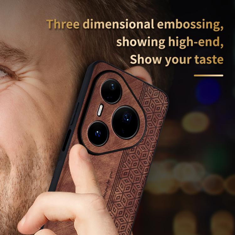 AZNS 3D Embossed Skin Feel Phone Case, For Huawei Pura 80 Ultra 5G, For Huawei Pura 80 Pro 5G, For Huawei Pura 80 5G, For Huawei Enjoy 70X / Maimang 30, For Huawei Mate 70 Pro / 70 Pro+, For Huawei Mate 70, For Huawei nova 13 Pro, For Huawei Pura 70 Ul...