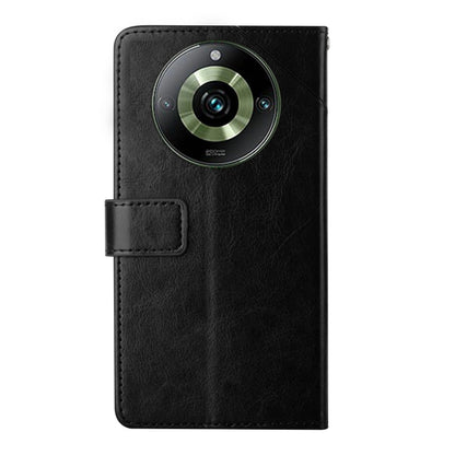 HT01 เคสโทรศัพท์หนังพลิกลายรูปตัว Y, For Realme 11 Pro 5G / 11 Pro+ 5G