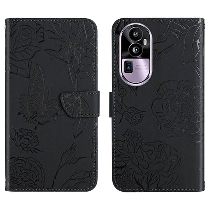 HT03 เคสโทรศัพท์หนังพลิกลายผีเสื้อ Skin Feel Butterfly, For OPPO K12x 5G Global, For OPPO A60 4G, For OPPO Reno11 F 5G/F25 Pro 5G, For OPPO A18 / A38 4G, For OPPO A58 4G, For OPPO Reno10 Pro+, For OPPO A79 5G, For OPPO A59 5G