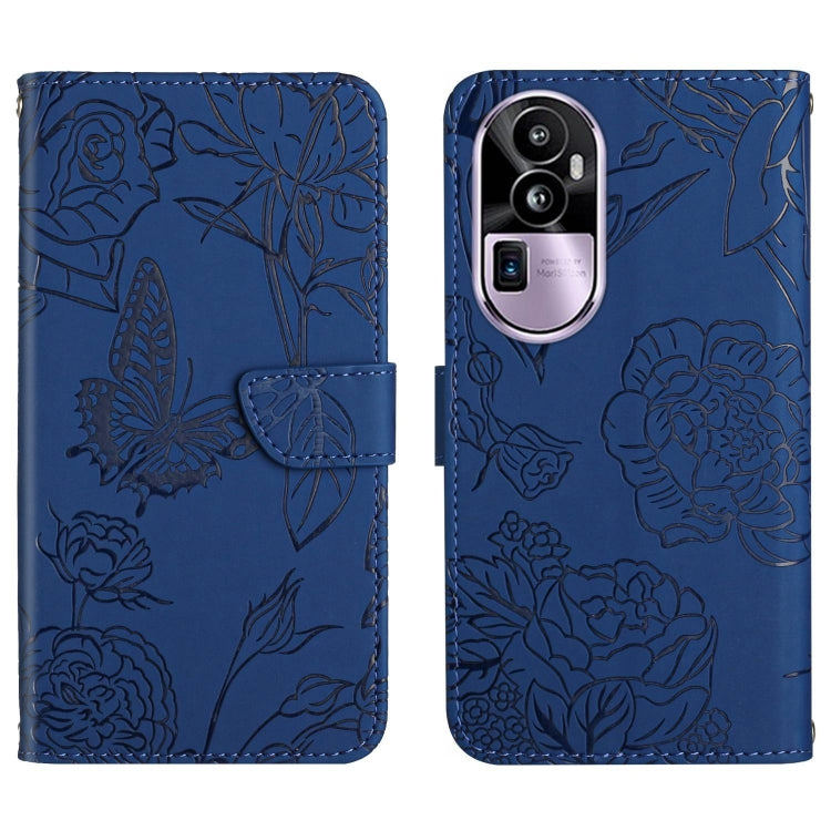 HT03 เคสโทรศัพท์หนังพลิกลายผีเสื้อ Skin Feel Butterfly, For OPPO K12x 5G Global, For OPPO A60 4G, For OPPO Reno11 F 5G/F25 Pro 5G, For OPPO A18 / A38 4G, For OPPO A58 4G, For OPPO Reno10 Pro+, For OPPO A79 5G, For OPPO A59 5G