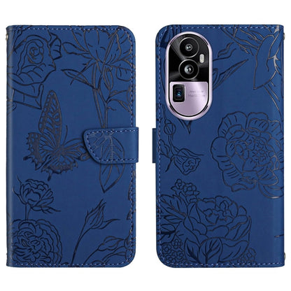 HT03 เคสโทรศัพท์หนังพลิกลายผีเสื้อ Skin Feel Butterfly, For OPPO K12x 5G Global, For OPPO A60 4G, For OPPO Reno11 F 5G/F25 Pro 5G, For OPPO A18 / A38 4G, For OPPO A58 4G, For OPPO Reno10 Pro+, For OPPO A79 5G, For OPPO A59 5G