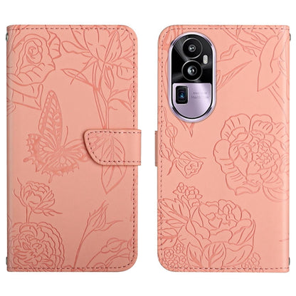 HT03 เคสโทรศัพท์หนังพลิกลายผีเสื้อ Skin Feel Butterfly, For OPPO K12x 5G Global, For OPPO A60 4G, For OPPO Reno11 F 5G/F25 Pro 5G, For OPPO A18 / A38 4G, For OPPO A58 4G, For OPPO Reno10 Pro+, For OPPO A79 5G, For OPPO A59 5G