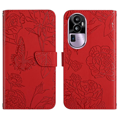 HT03 เคสโทรศัพท์หนังพลิกลายผีเสื้อ Skin Feel Butterfly, For OPPO K12x 5G Global, For OPPO A60 4G, For OPPO Reno11 F 5G/F25 Pro 5G, For OPPO A18 / A38 4G, For OPPO A58 4G, For OPPO Reno10 Pro+, For OPPO A79 5G, For OPPO A59 5G