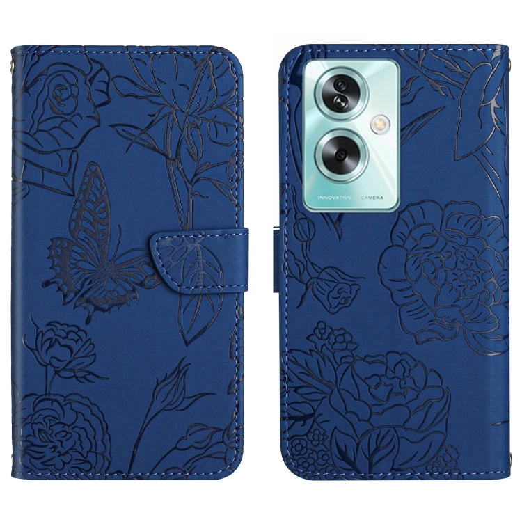 HT03 เคสโทรศัพท์หนังพลิกลายผีเสื้อ Skin Feel Butterfly, For OPPO K12x 5G Global, For OPPO A60 4G, For OPPO Reno11 F 5G/F25 Pro 5G, For OPPO A18 / A38 4G, For OPPO A58 4G, For OPPO Reno10 Pro+, For OPPO A79 5G, For OPPO A59 5G