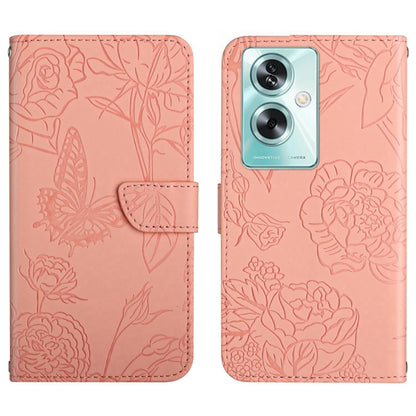 HT03 เคสโทรศัพท์หนังพลิกลายผีเสื้อ Skin Feel Butterfly, For OPPO K12x 5G Global, For OPPO A60 4G, For OPPO Reno11 F 5G/F25 Pro 5G, For OPPO A18 / A38 4G, For OPPO A58 4G, For OPPO Reno10 Pro+, For OPPO A79 5G, For OPPO A59 5G