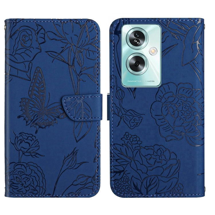 HT03 เคสโทรศัพท์หนังพลิกลายผีเสื้อ Skin Feel Butterfly, For OPPO K12x 5G Global, For OPPO A60 4G, For OPPO Reno11 F 5G/F25 Pro 5G, For OPPO A18 / A38 4G, For OPPO A58 4G, For OPPO Reno10 Pro+, For OPPO A79 5G, For OPPO A59 5G