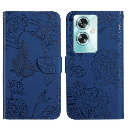 HT03 เคสโทรศัพท์หนังพลิกลายผีเสื้อ Skin Feel Butterfly, For OPPO K12x 5G Global, For OPPO A60 4G, For OPPO Reno11 F 5G/F25 Pro 5G, For OPPO A18 / A38 4G, For OPPO A58 4G, For OPPO Reno10 Pro+, For OPPO A79 5G, For OPPO A59 5G