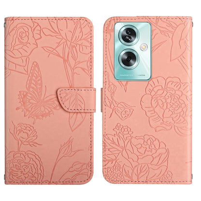 HT03 เคสโทรศัพท์หนังพลิกลายผีเสื้อ Skin Feel Butterfly, For OPPO K12x 5G Global, For OPPO A60 4G, For OPPO Reno11 F 5G/F25 Pro 5G, For OPPO A18 / A38 4G, For OPPO A58 4G, For OPPO Reno10 Pro+, For OPPO A79 5G, For OPPO A59 5G