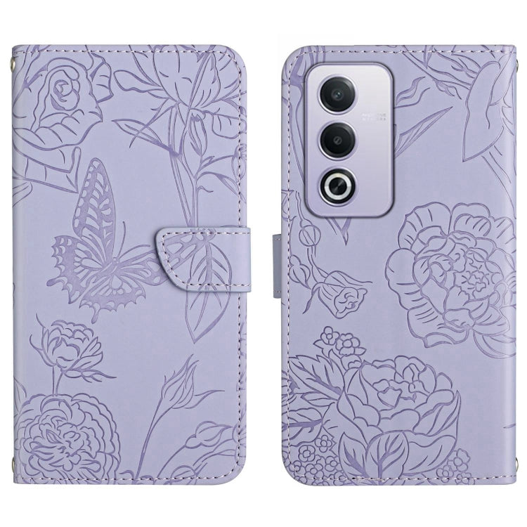 HT03 เคสโทรศัพท์หนังพลิกลายผีเสื้อ Skin Feel Butterfly, For OPPO K12x 5G Global, For OPPO A60 4G, For OPPO Reno11 F 5G/F25 Pro 5G, For OPPO A18 / A38 4G, For OPPO A58 4G, For OPPO Reno10 Pro+, For OPPO A79 5G, For OPPO A59 5G