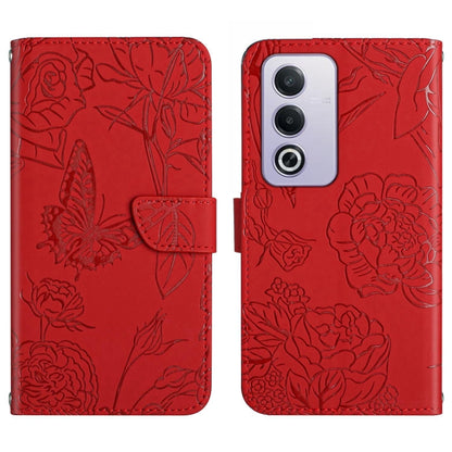 HT03 เคสโทรศัพท์หนังพลิกลายผีเสื้อ Skin Feel Butterfly, For OPPO K12x 5G Global, For OPPO A60 4G, For OPPO Reno11 F 5G/F25 Pro 5G, For OPPO A18 / A38 4G, For OPPO A58 4G, For OPPO Reno10 Pro+, For OPPO A79 5G, For OPPO A59 5G