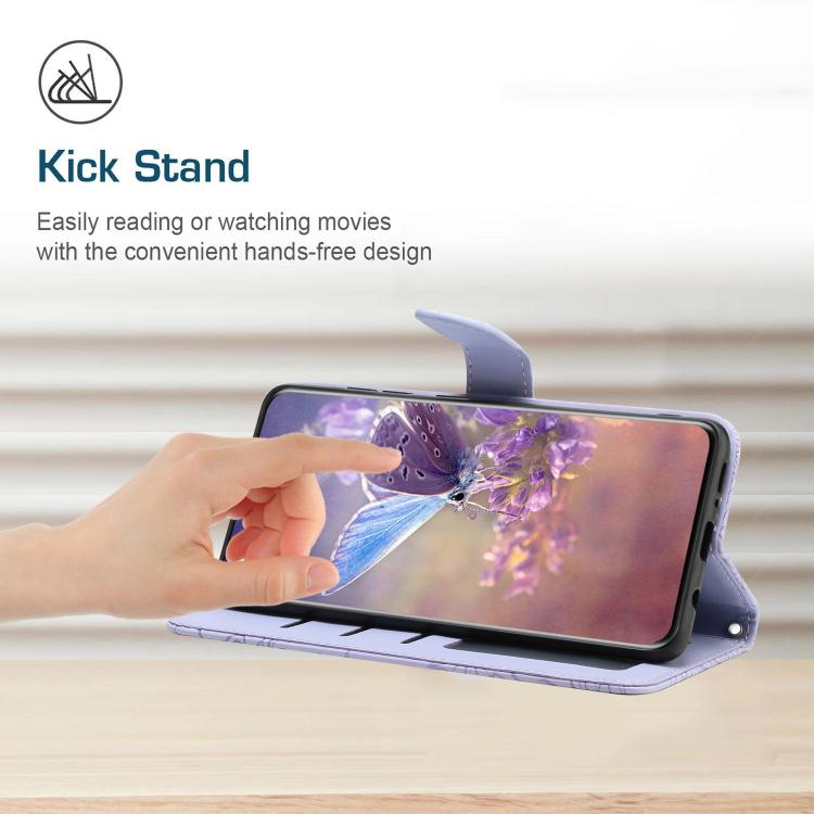 HT03 เคสโทรศัพท์หนังพลิกลายผีเสื้อ Skin Feel Butterfly, For OPPO Reno14 5G Global, For OPPO A5 Pro 5G Global, For OPPO Reno13 Pro, For OPPO Reno13, For OPPO Reno13 F, For OPPO A3 4G Global / 5G Global, For OPPO A3x India, For OPPO A80 EU / A3 Pro Globa...