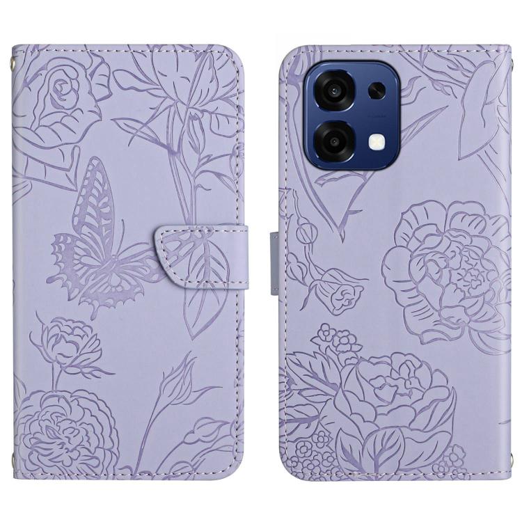 HT03 เคสโทรศัพท์หนังพลิกลายผีเสื้อ Skin Feel Butterfly, For OPPO A6 5G Global / A6x 5G, For OPPO Reno15 F 5G Global, For OPPO Reno15 Pro Max 5G Global, For OPPO Reno15 Pro 5G Global, For OPPO Reno15 5G Global, For OPPO A6 Pro 4G / 5G Global            ...