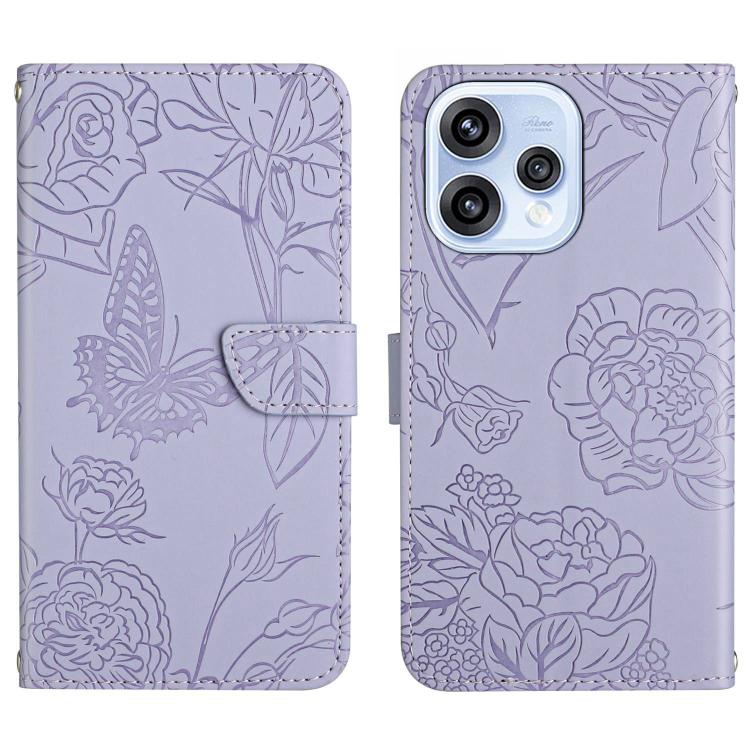 HT03 เคสโทรศัพท์หนังพลิกลายผีเสื้อ Skin Feel Butterfly, For OPPO A6 5G Global / A6x 5G, For OPPO Reno15 F 5G Global, For OPPO Reno15 Pro Max 5G Global, For OPPO Reno15 Pro 5G Global, For OPPO Reno15 5G Global, For OPPO A6 Pro 4G / 5G Global            ...