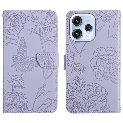 HT03 เคสโทรศัพท์หนังพลิกลายผีเสื้อ Skin Feel Butterfly, For OPPO A6 5G Global / A6x 5G, For OPPO Reno15 F 5G Global, For OPPO Reno15 Pro Max 5G Global, For OPPO Reno15 Pro 5G Global, For OPPO Reno15 5G Global, For OPPO A6 Pro 4G / 5G Global            ...