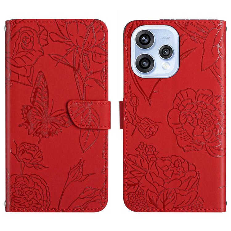 HT03 เคสโทรศัพท์หนังพลิกลายผีเสื้อ Skin Feel Butterfly, For OPPO A6 5G Global / A6x 5G, For OPPO Reno15 F 5G Global, For OPPO Reno15 Pro Max 5G Global, For OPPO Reno15 Pro 5G Global, For OPPO Reno15 5G Global, For OPPO A6 Pro 4G / 5G Global            ...