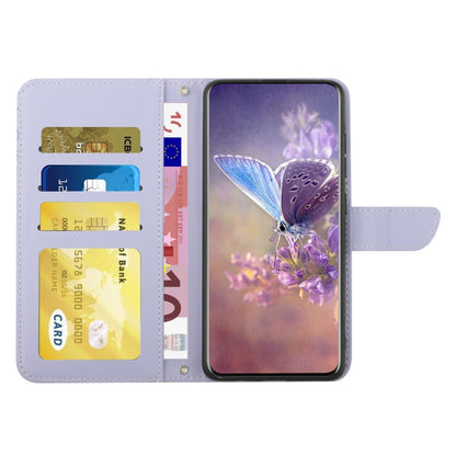 HT03 เคสโทรศัพท์หนังพลิกลายผีเสื้อ Skin Feel Butterfly, For Realme 11 5G Global, For Realme 11 4G Global, For Realme 11 Pro